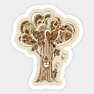Heart Tree Sticker
